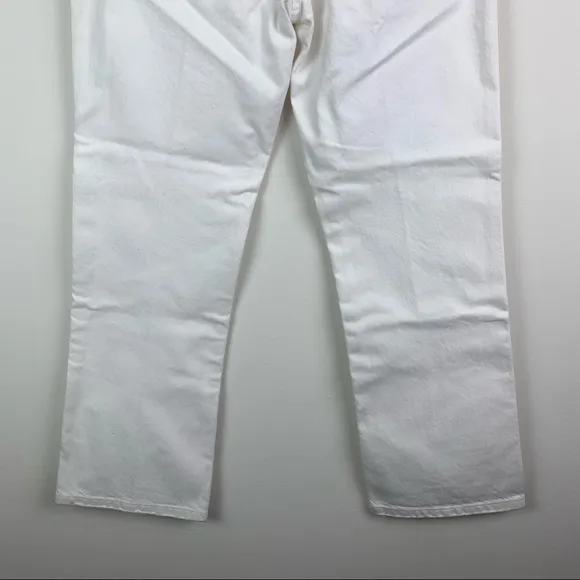 NWT Current/Elliott The Vanessa Crop Flare White Denim Jeans 23