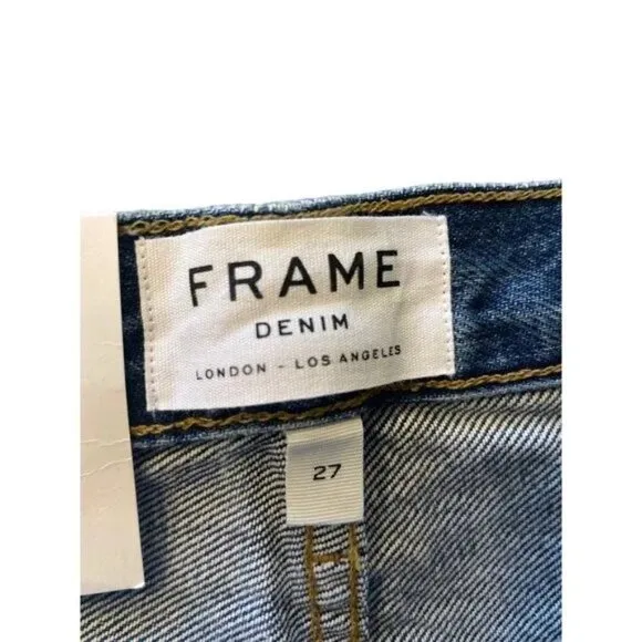 NWT FRAME Denim Women Size 27 27x26 1/2 Harborside Le Original Cropped Jeans NEW