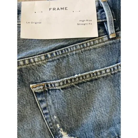 NWT FRAME Denim Women Size 27 27x26 1/2 Harborside Le Original Cropped Jeans NEW