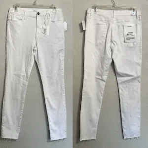 NWT Frame LeHigh Skinny High-Rise Skinny Fit Ankle White Jeans Size 30