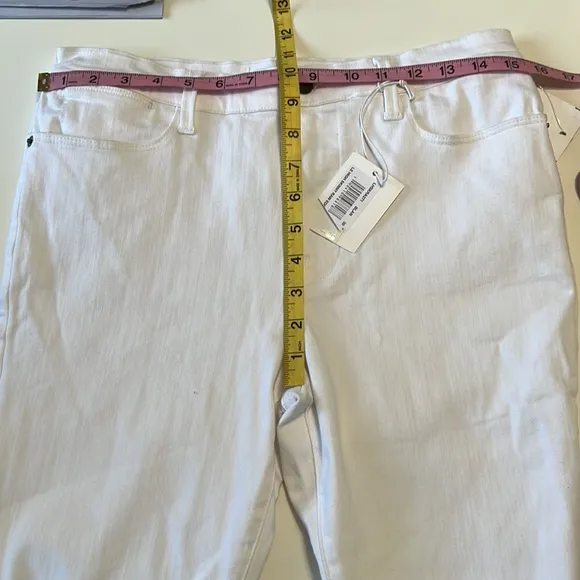 NWT Frame LeHigh Skinny High-Rise Skinny Fit Ankle White Jeans Size 30