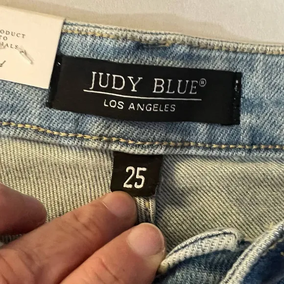 NWT Judy Blue Straight Crop High Waisted Jeans Size 25