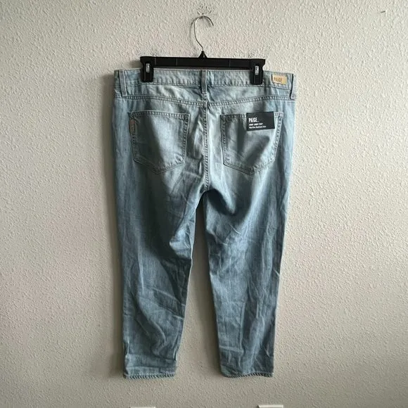 NWT Paige Jimmy Jimmy Crop Light Wash Jeans Size 30
