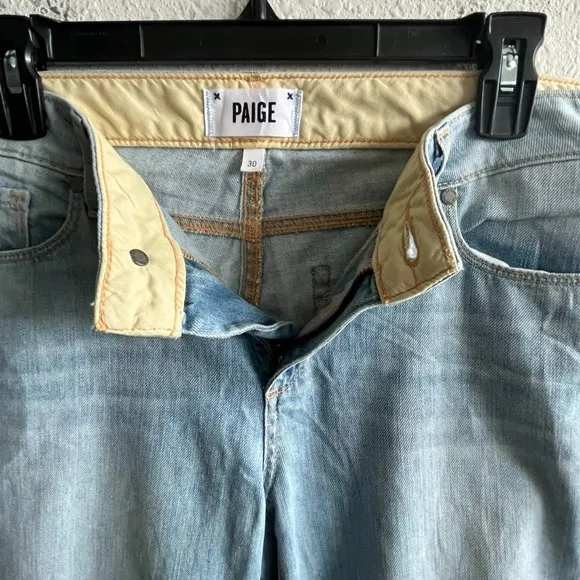 NWT Paige Jimmy Jimmy Crop Light Wash Jeans Size 30