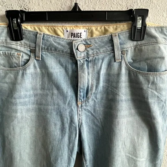 NWT Paige Jimmy Jimmy Crop Light Wash Jeans Size 30