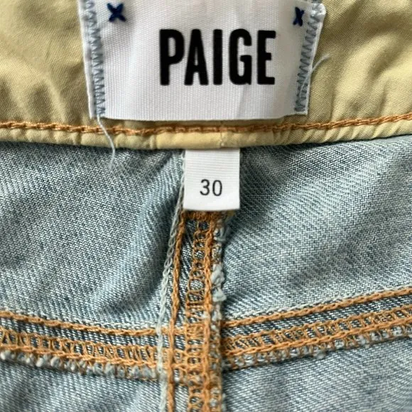 NWT Paige Jimmy Jimmy Crop Light Wash Jeans Size 30