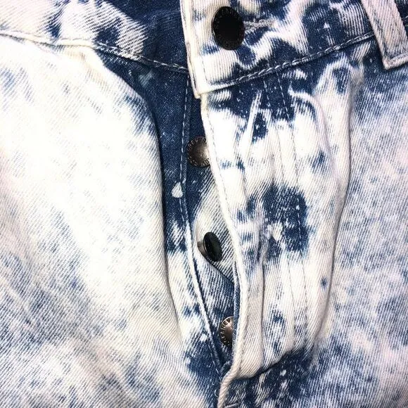 NWT womens size 10 the rockn rev acid wash cropped high waist mom jeans
