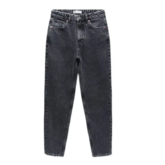 NWT ZARA CLASSIC MOM FIT HIGH RISE JEANS SZ-10
