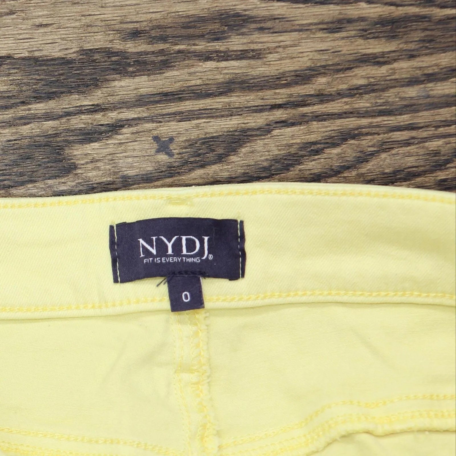 NYDJ Womens Wide-Leg Cropped Tummy-Control Jeans MFOZCP2919 Yellow 0