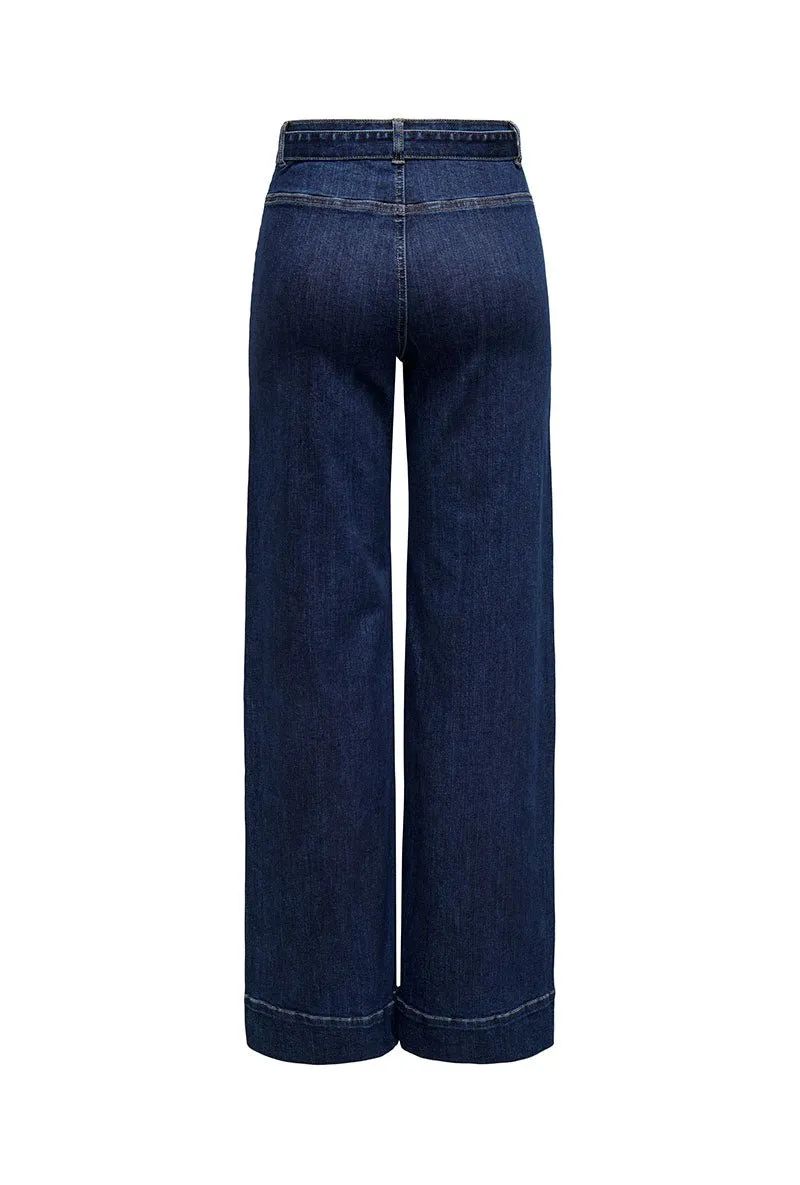 ONLY MADISON BLUSH HW WIDE BELT JEANS