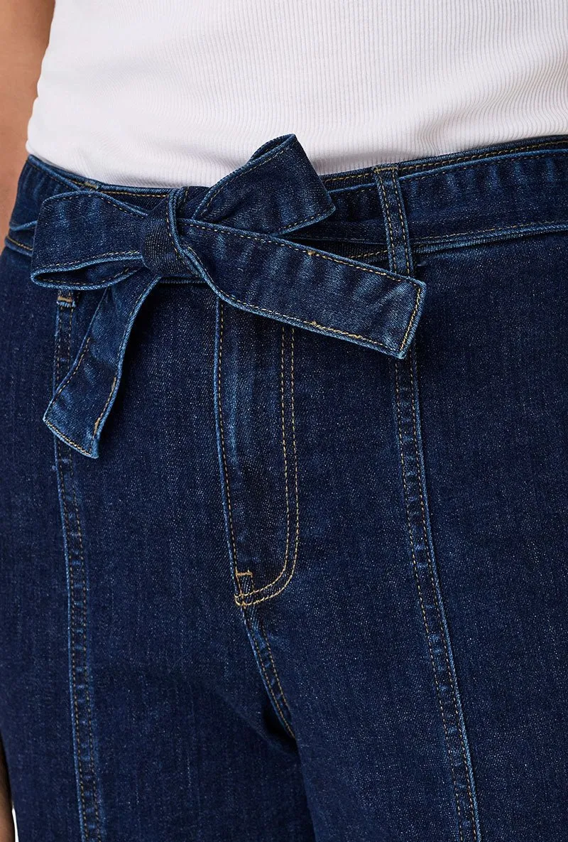 ONLY MADISON BLUSH HW WIDE BELT JEANS