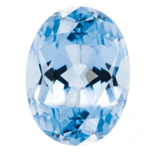 Oval FAB Lab-Grown Aqua Blue Spinel Gems