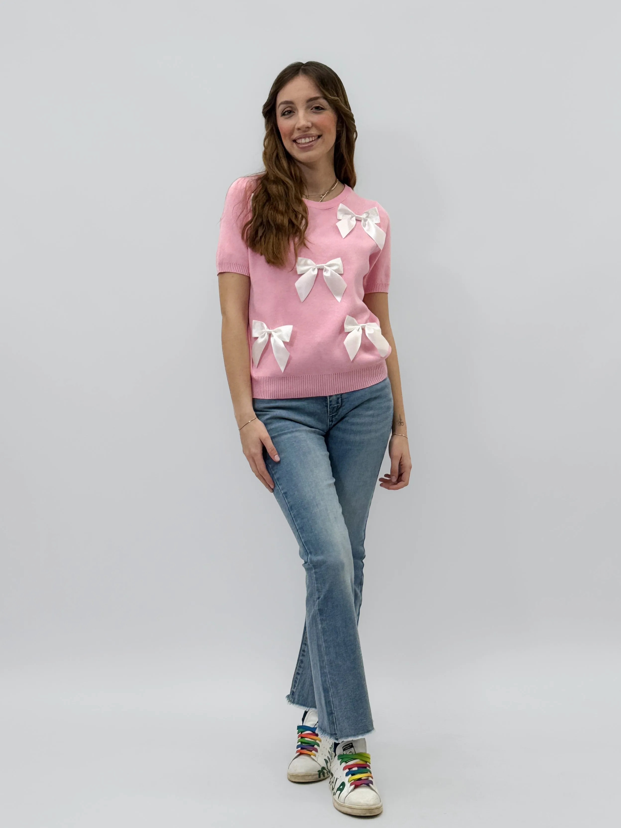Pantaloni jeans straight fit elasticizzati
