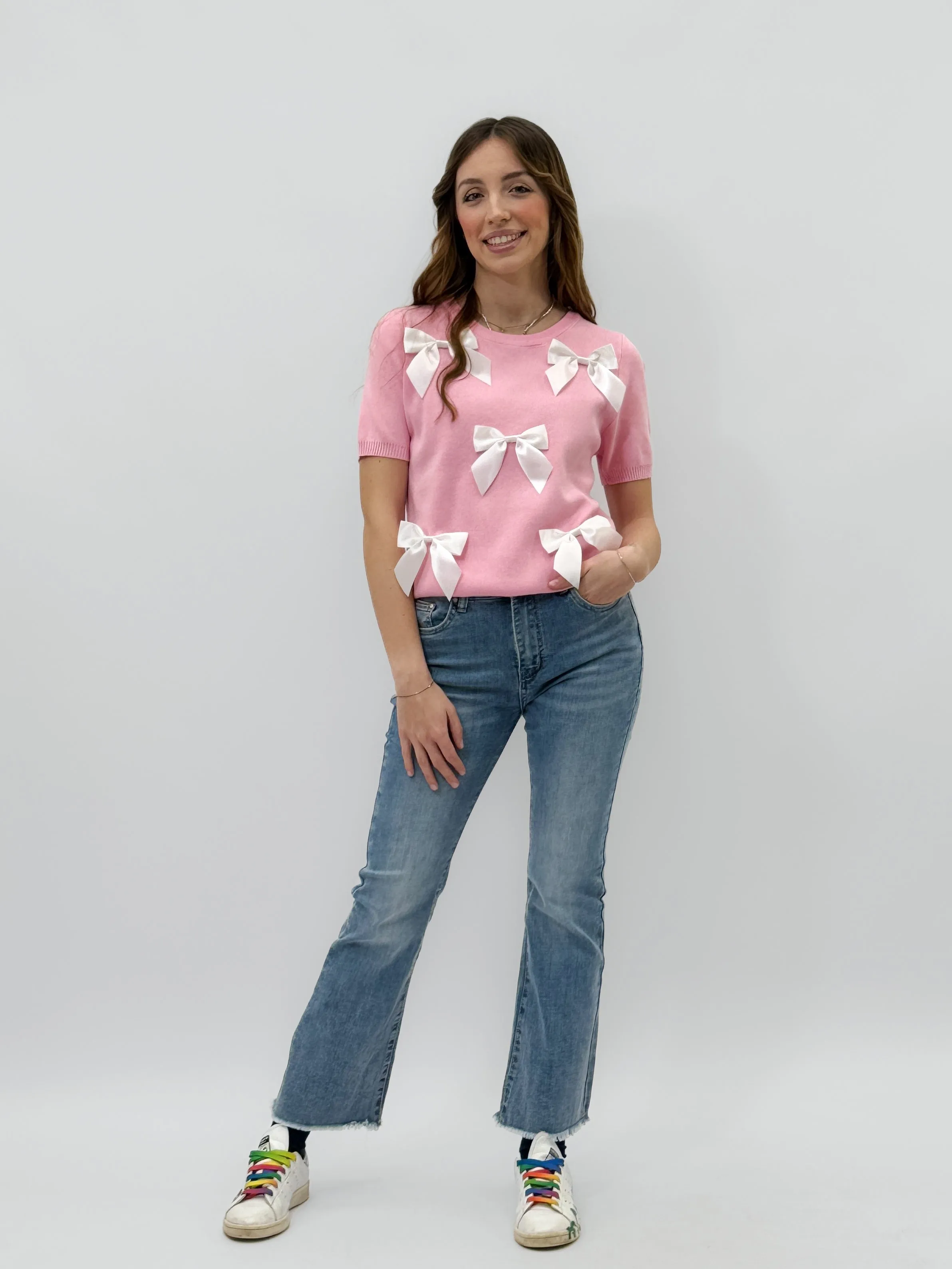 Pantaloni jeans straight fit elasticizzati