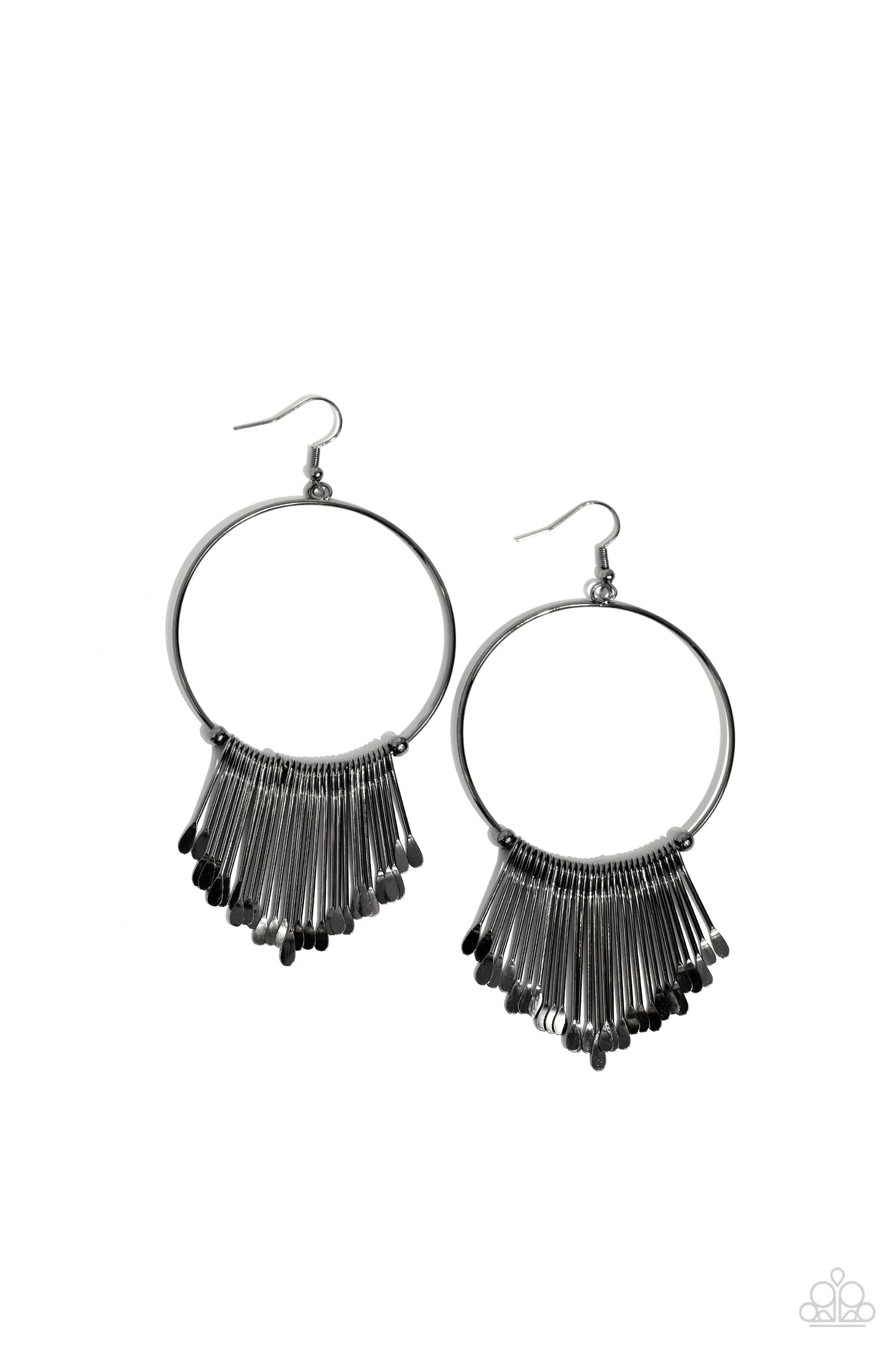 Paparazzi The Little Dipper - Black Earrings