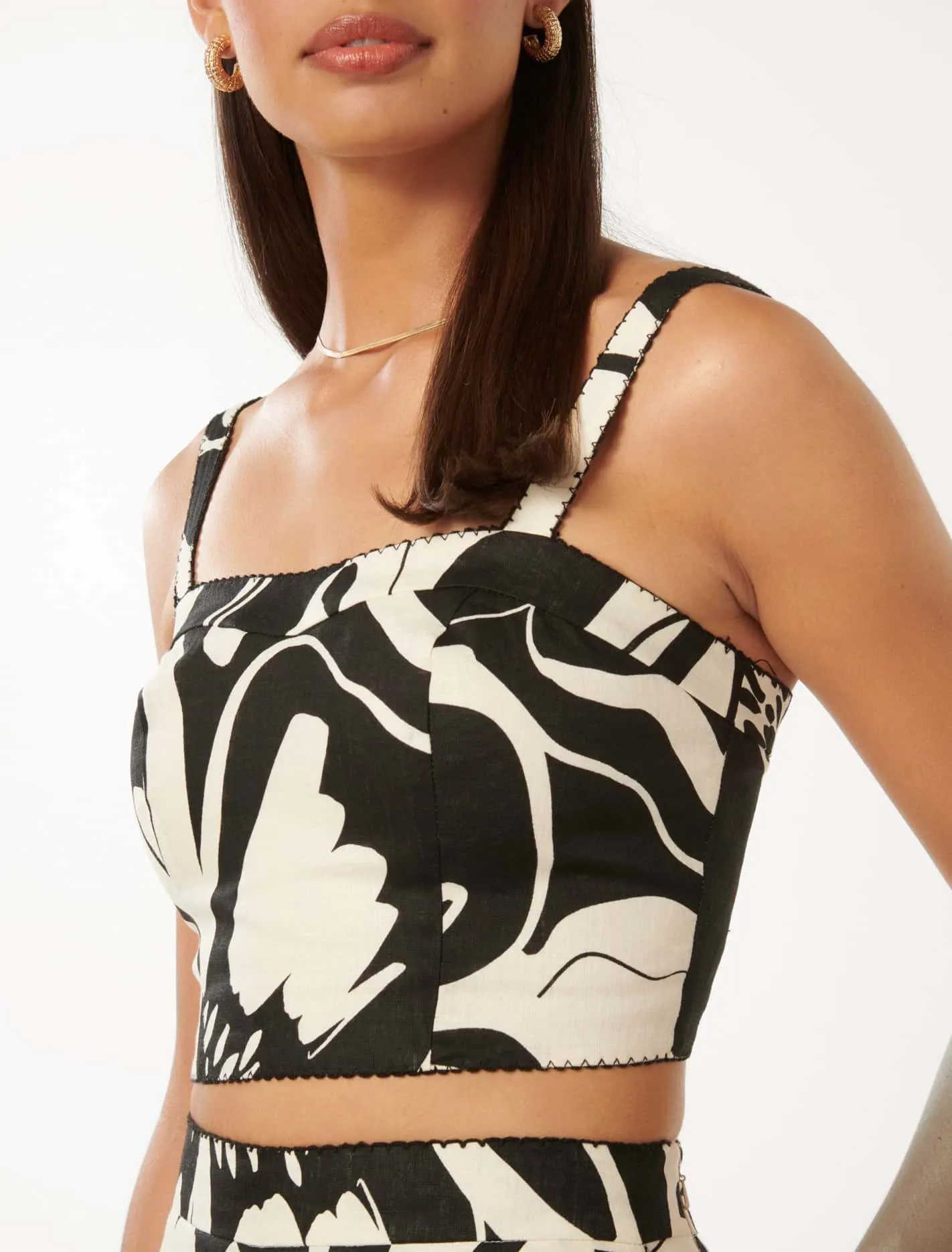 Patricia Printed Linen Top