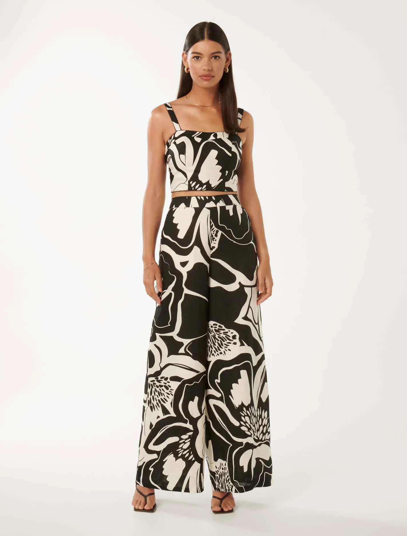 Patricia Printed Linen Top