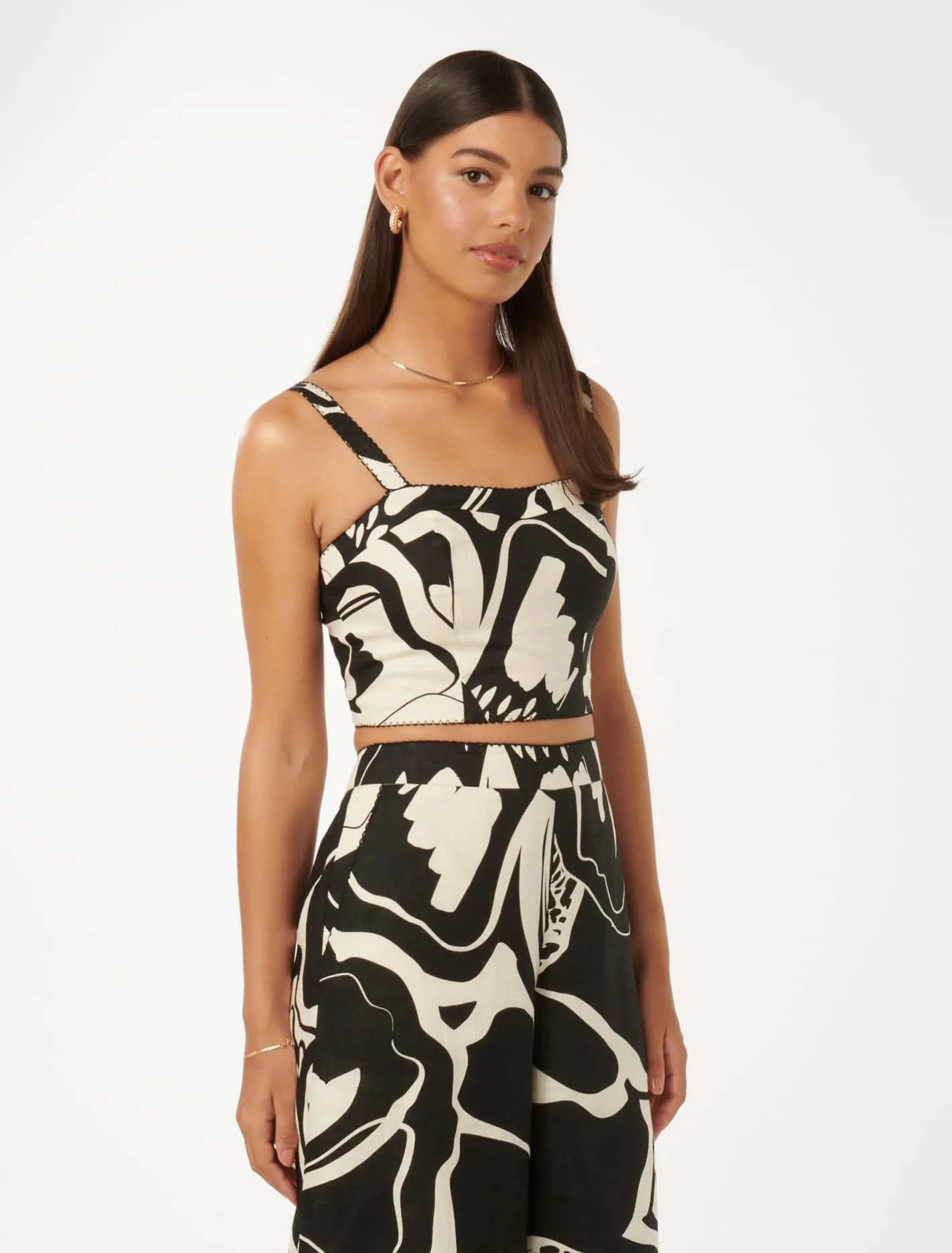 Patricia Printed Linen Top