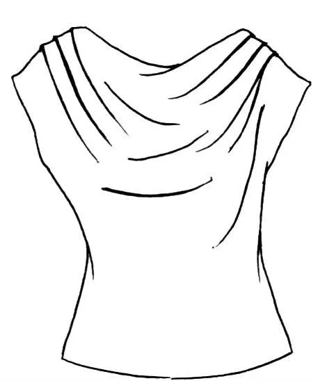 PAULA RYAN Fitted Cowl Neck Top White