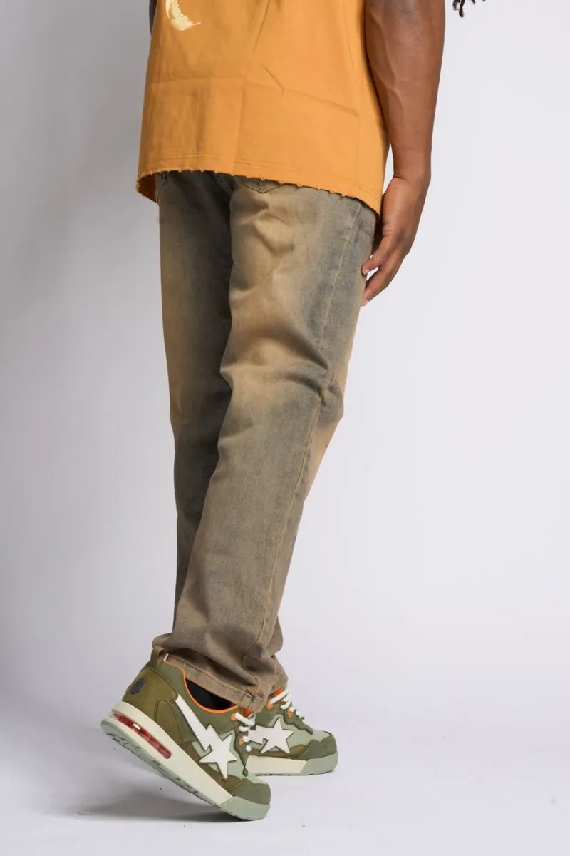 PHEELINGS TIMELINE STRAIGHT FIT DENIM (MEDIUM BLUE SAND)