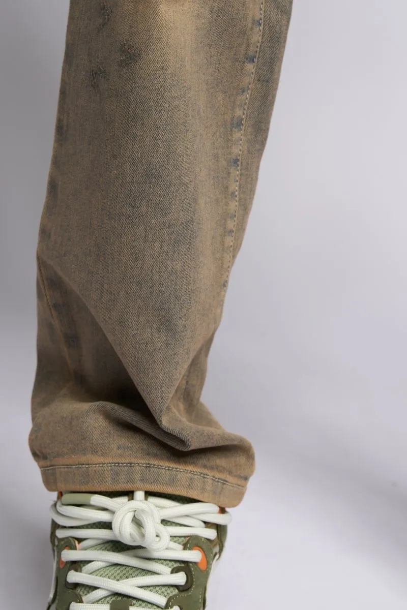 PHEELINGS TIMELINE STRAIGHT FIT DENIM (MEDIUM BLUE SAND)