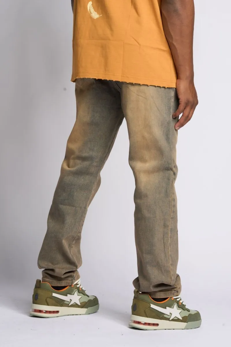 PHEELINGS TIMELINE STRAIGHT FIT DENIM (MEDIUM BLUE SAND)