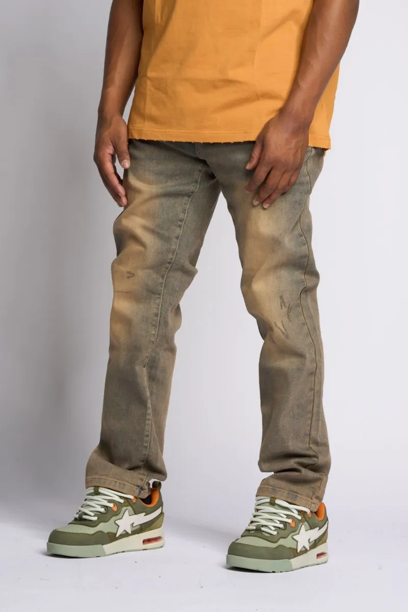 PHEELINGS TIMELINE STRAIGHT FIT DENIM (MEDIUM BLUE SAND)