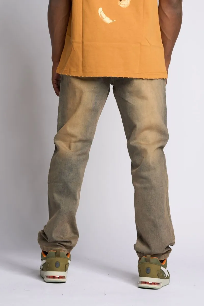 PHEELINGS TIMELINE STRAIGHT FIT DENIM (MEDIUM BLUE SAND)