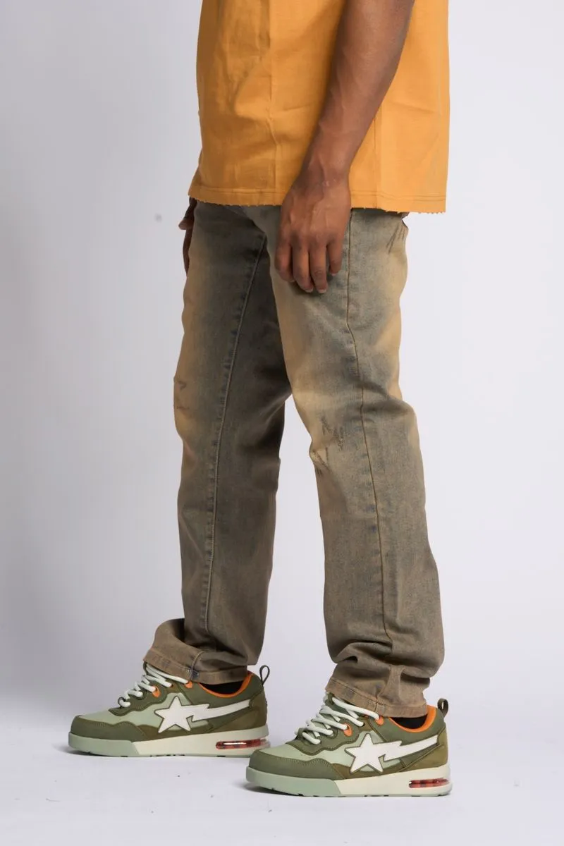 PHEELINGS TIMELINE STRAIGHT FIT DENIM (MEDIUM BLUE SAND)