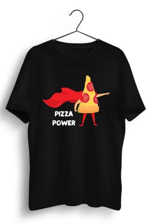 Pizza Power Black Tshirt