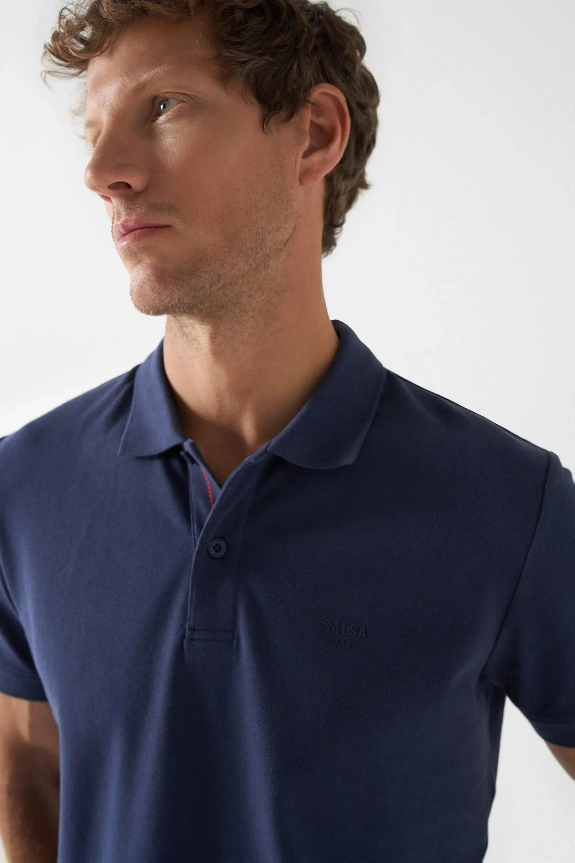 Polo Salsa Jeans Básico Regular Fit Blue
