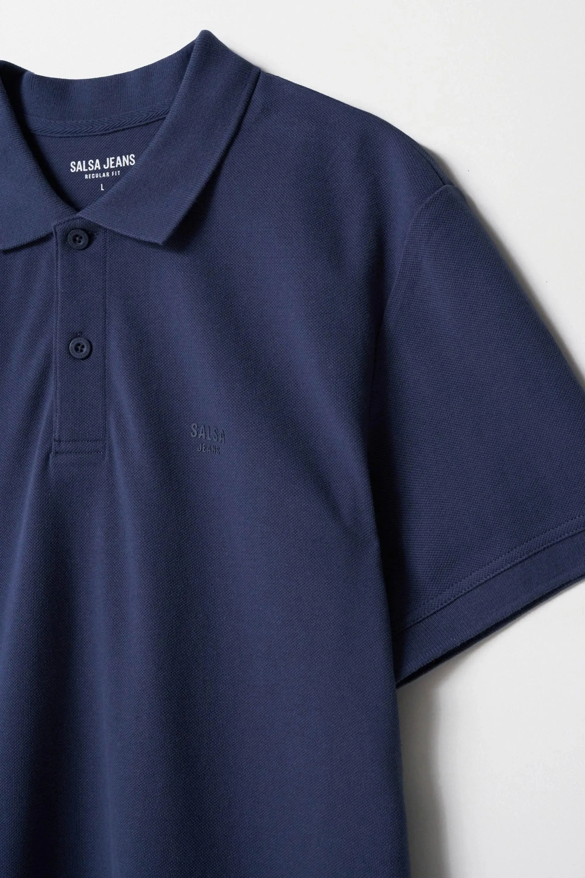 Polo Salsa Jeans Básico Regular Fit Blue