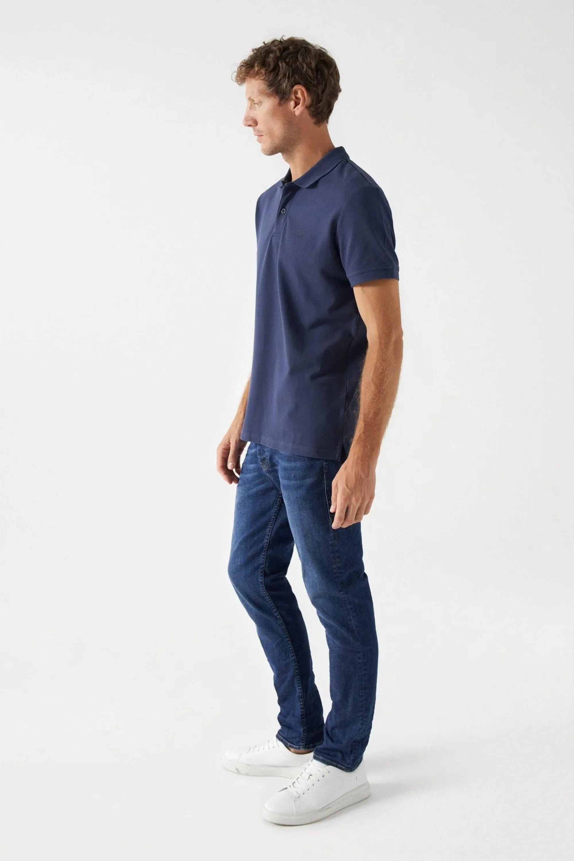 Polo Salsa Jeans Básico Regular Fit Blue