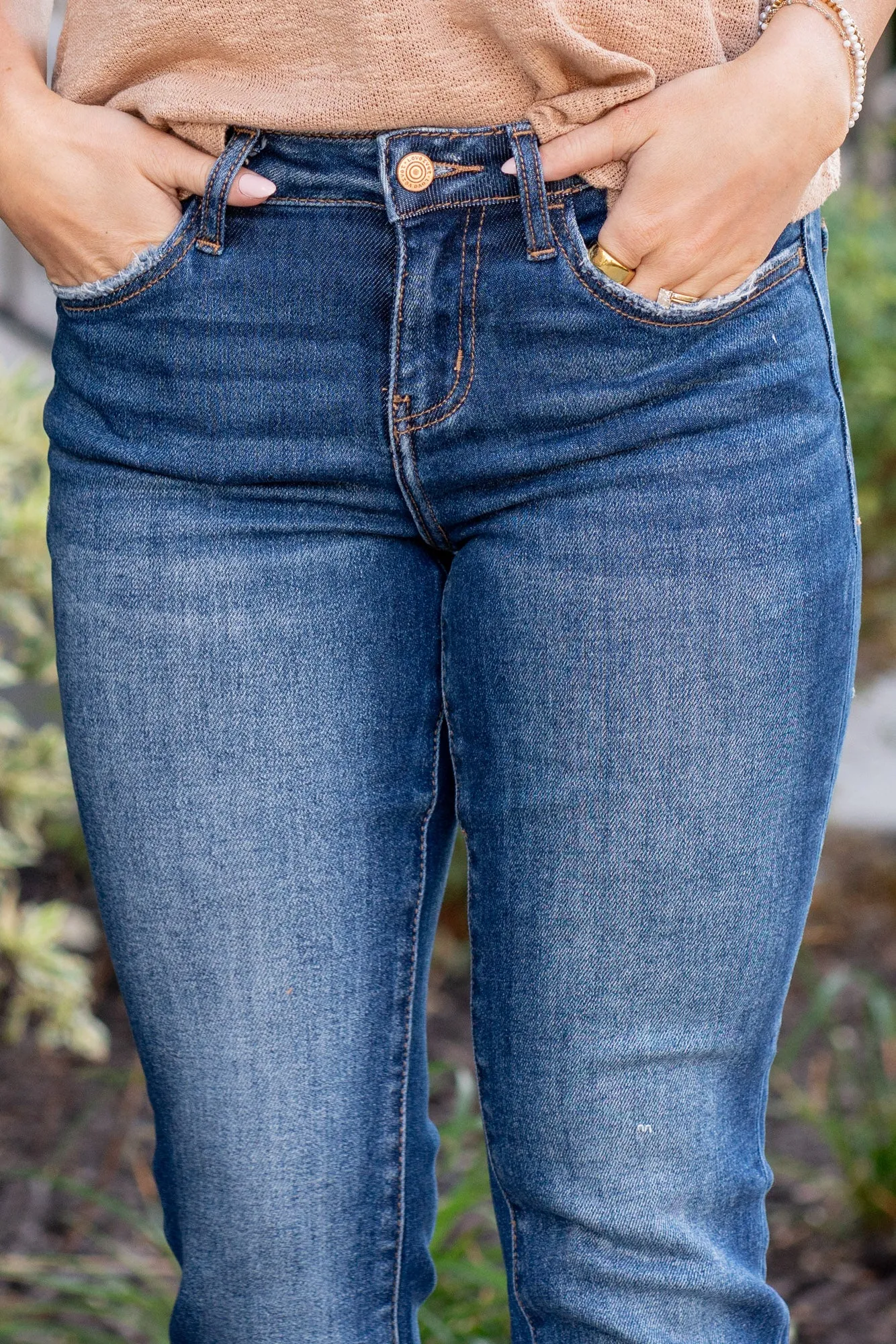 Portable Mid Rise Cropped Mini Boot Cut Regular & Plus Sizes
