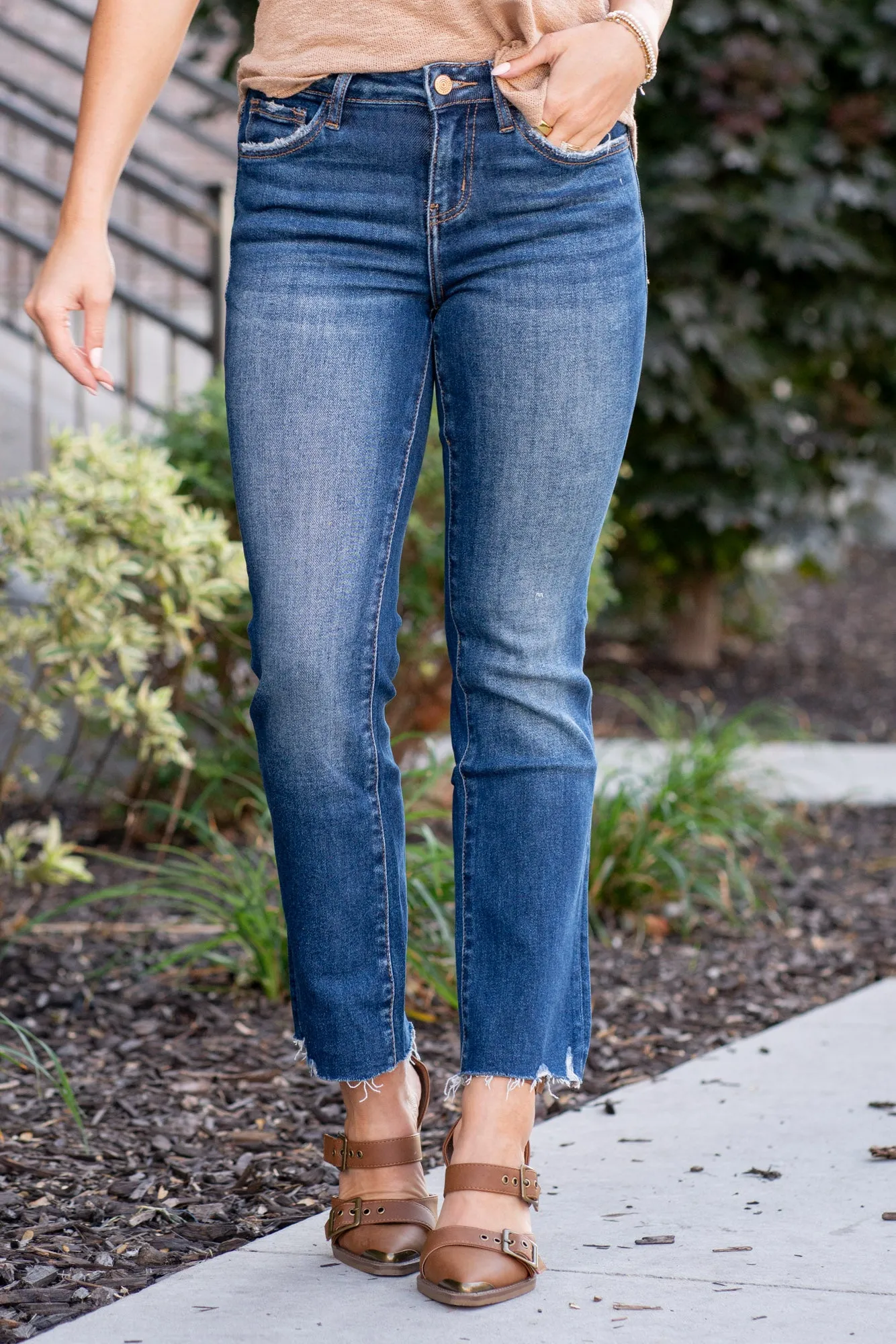 Portable Mid Rise Cropped Mini Boot Cut Regular & Plus Sizes