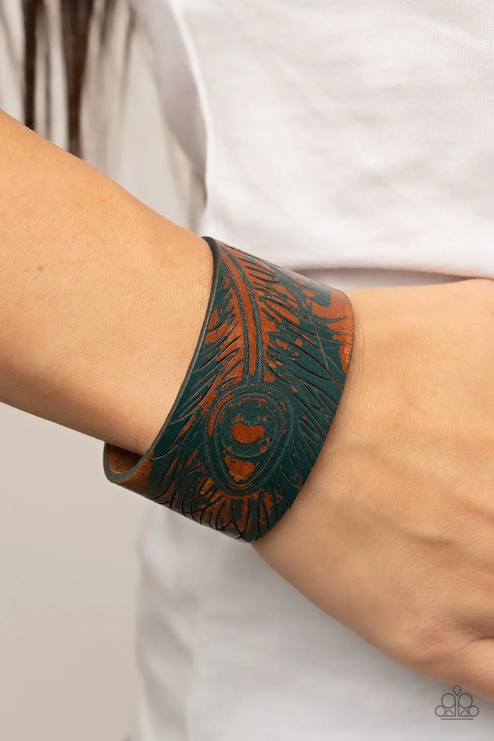 Positively Peacock - Blue Bracelet