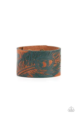 Positively Peacock - Blue Bracelet