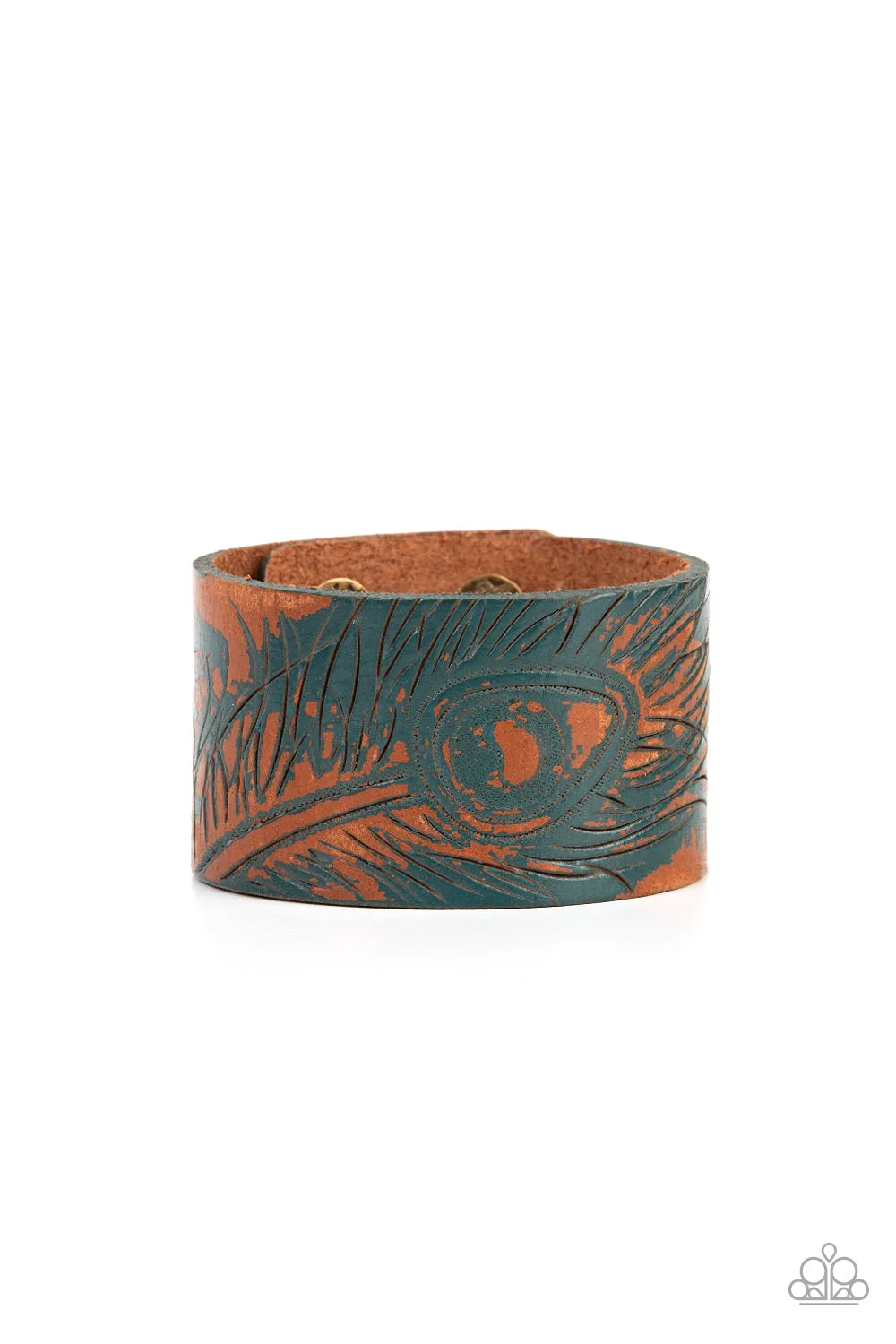Positively Peacock - Blue Bracelet