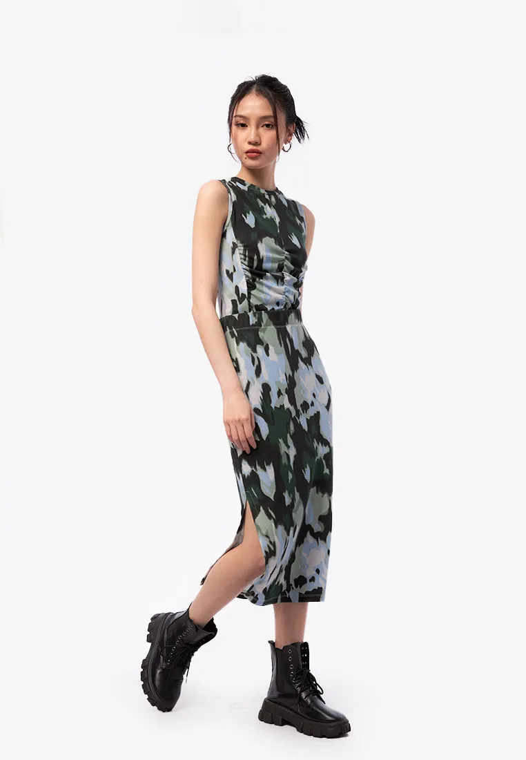 Printed Midi Skirt