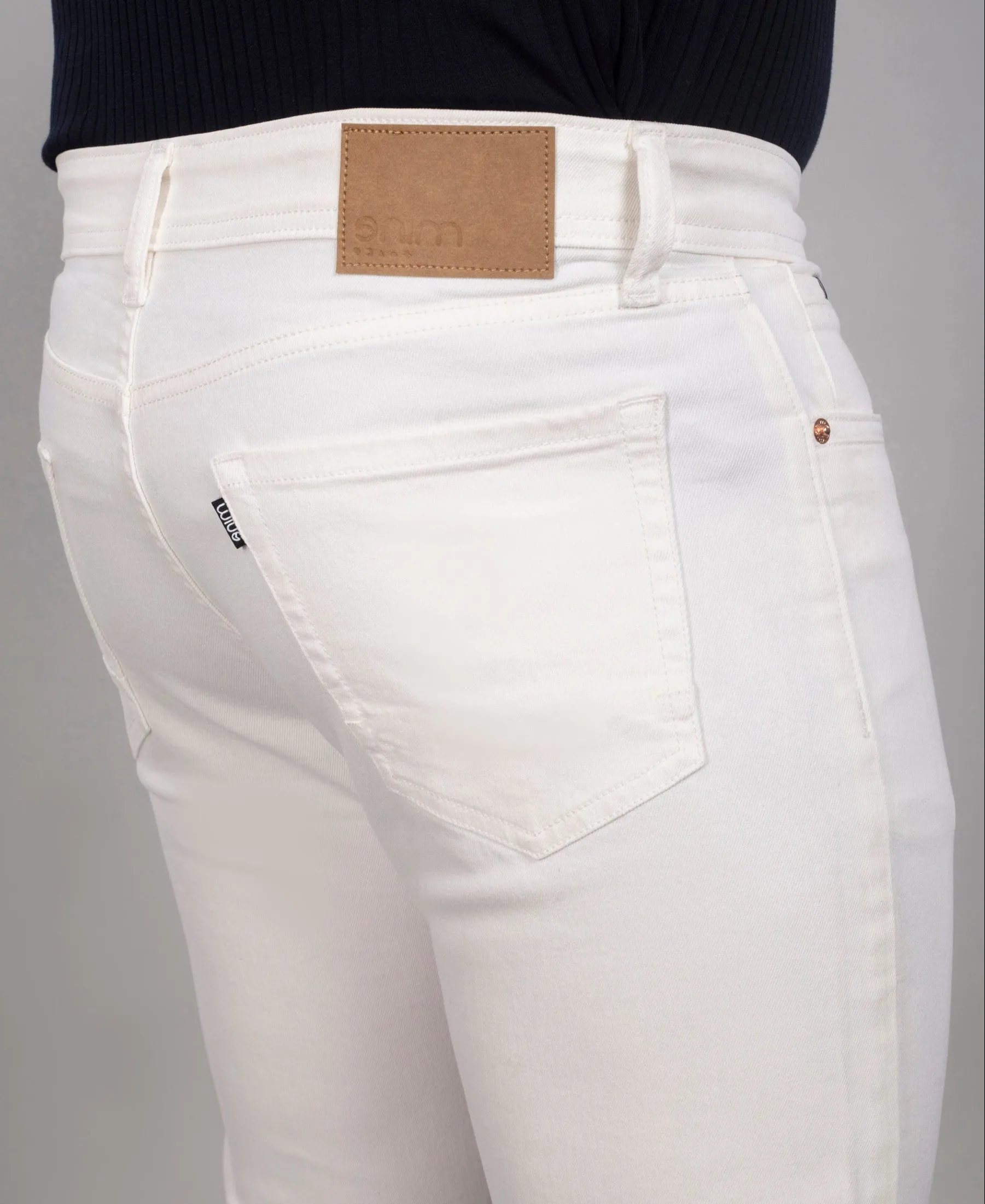 Pure White Straight Fit