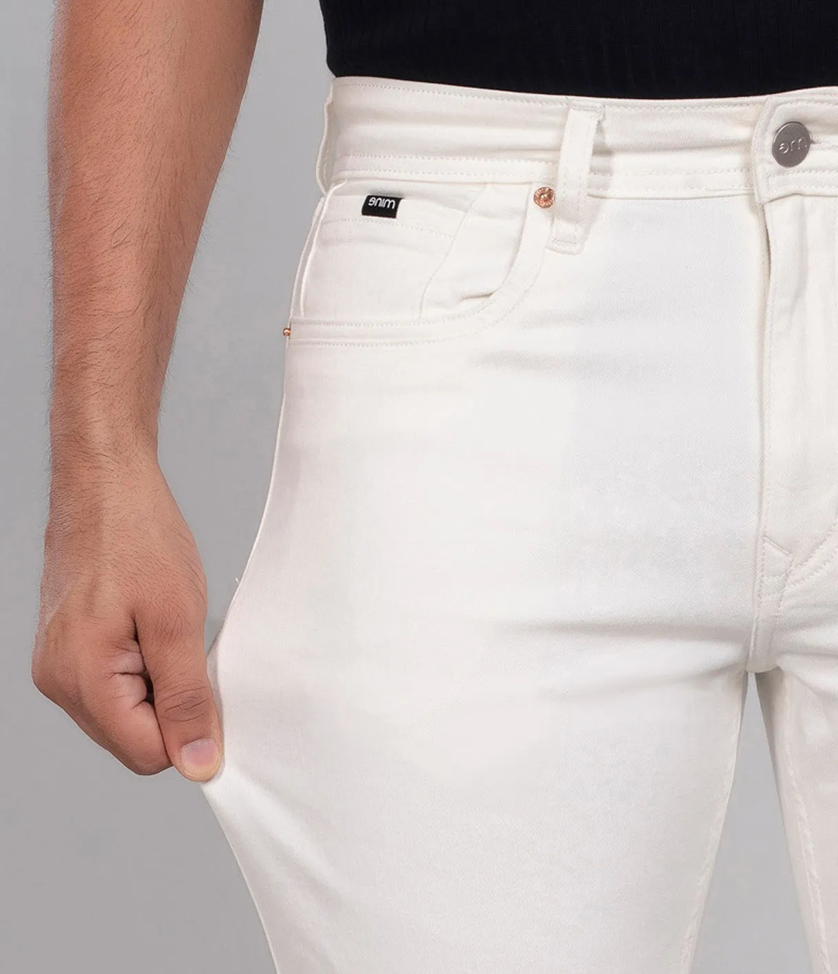 Pure White Straight Fit