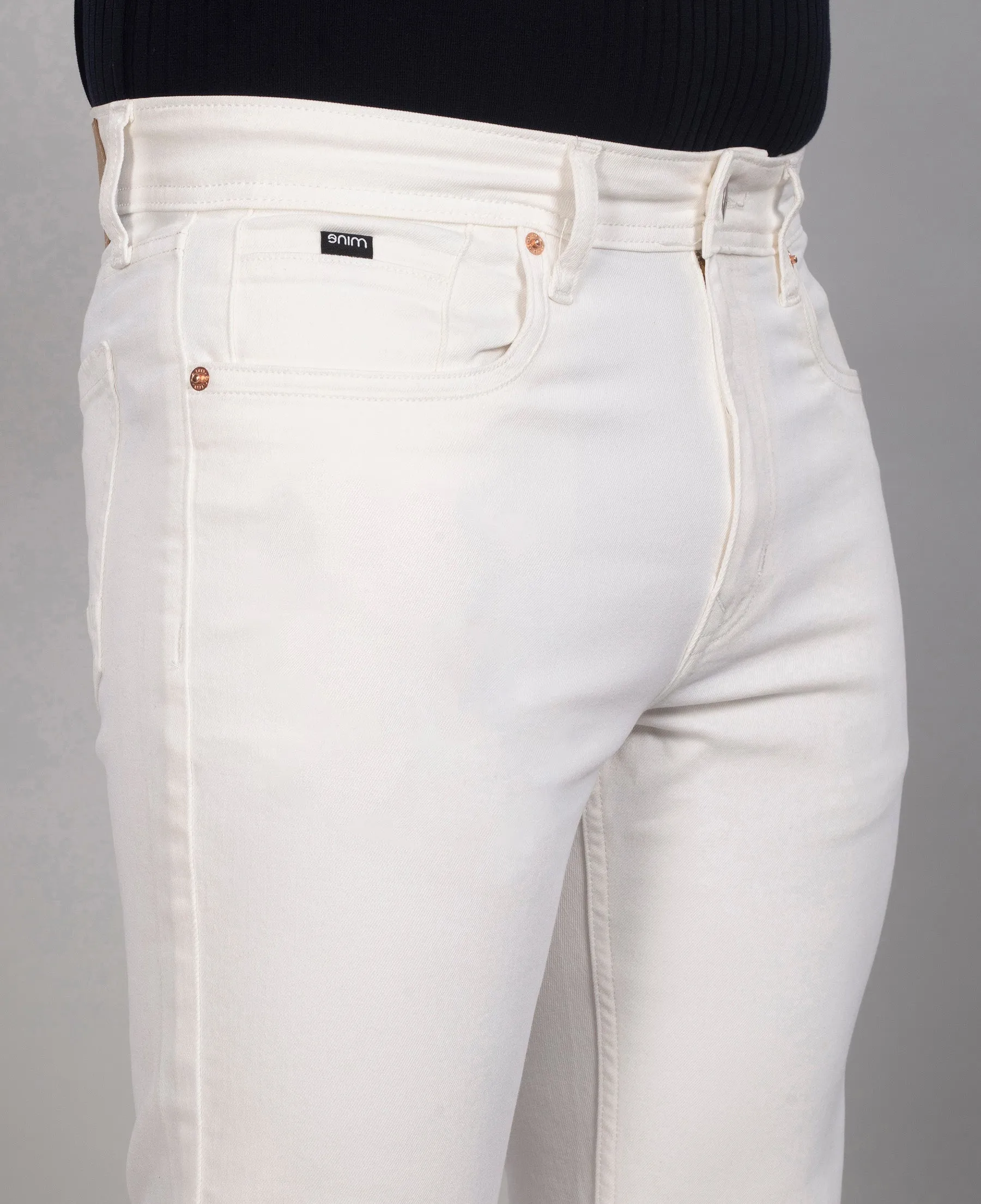 Pure White Straight Fit