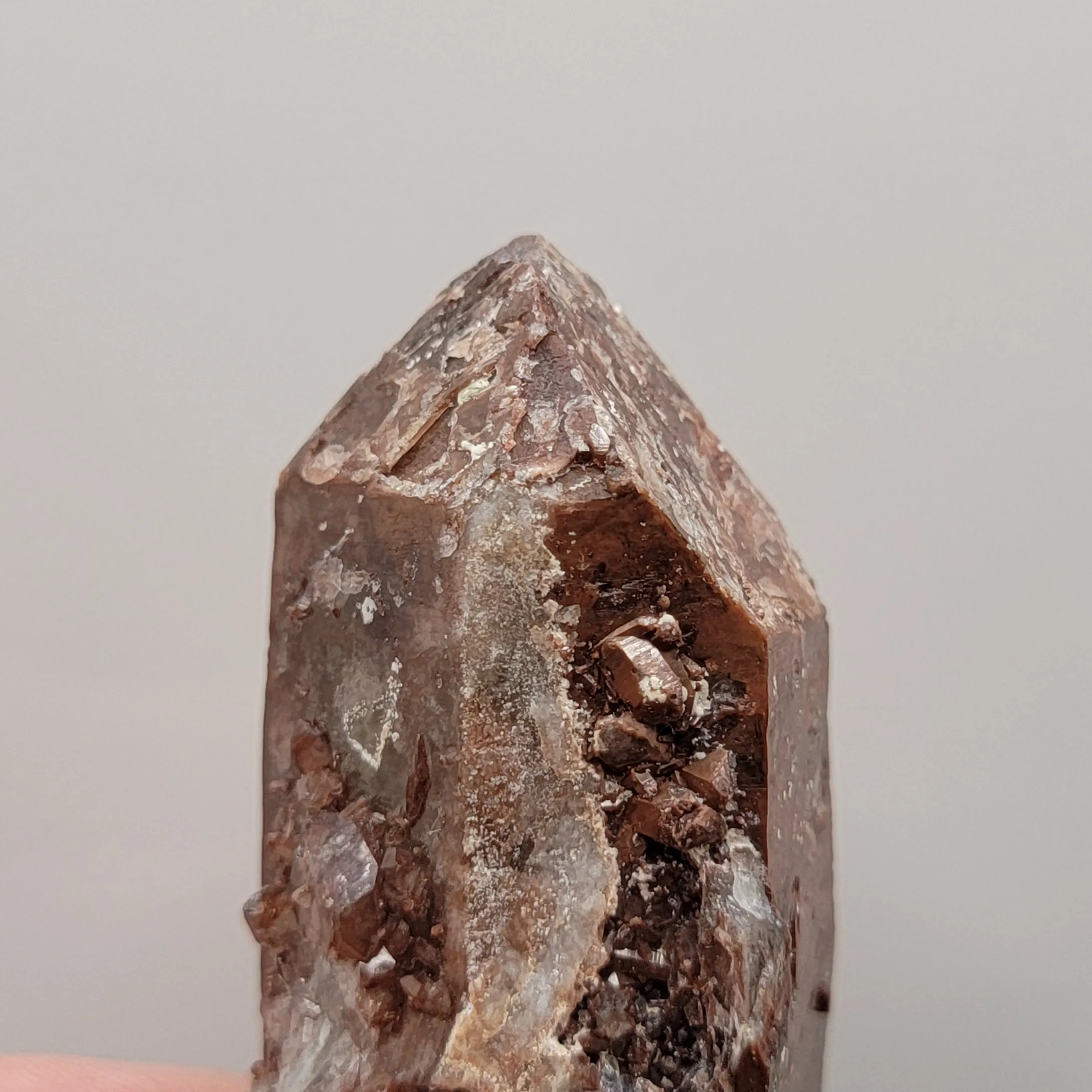 Quartz with Hematite and Marcasite