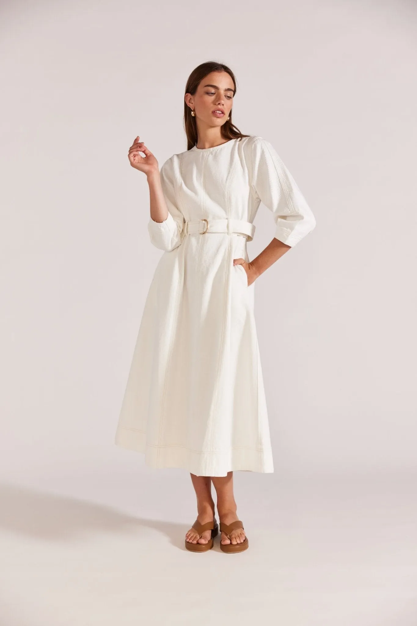 Quincy Denim Midi Dress