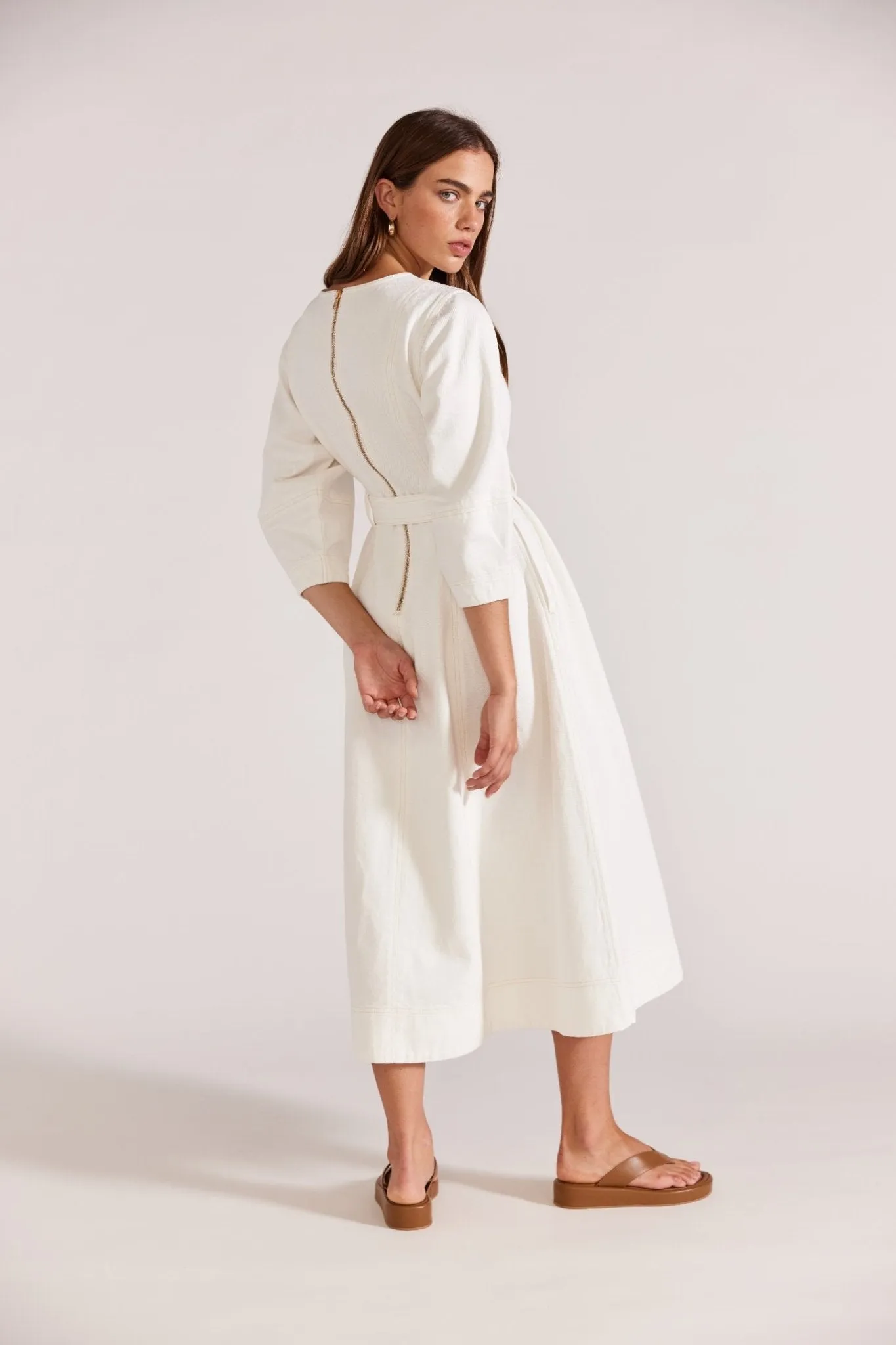 Quincy Denim Midi Dress