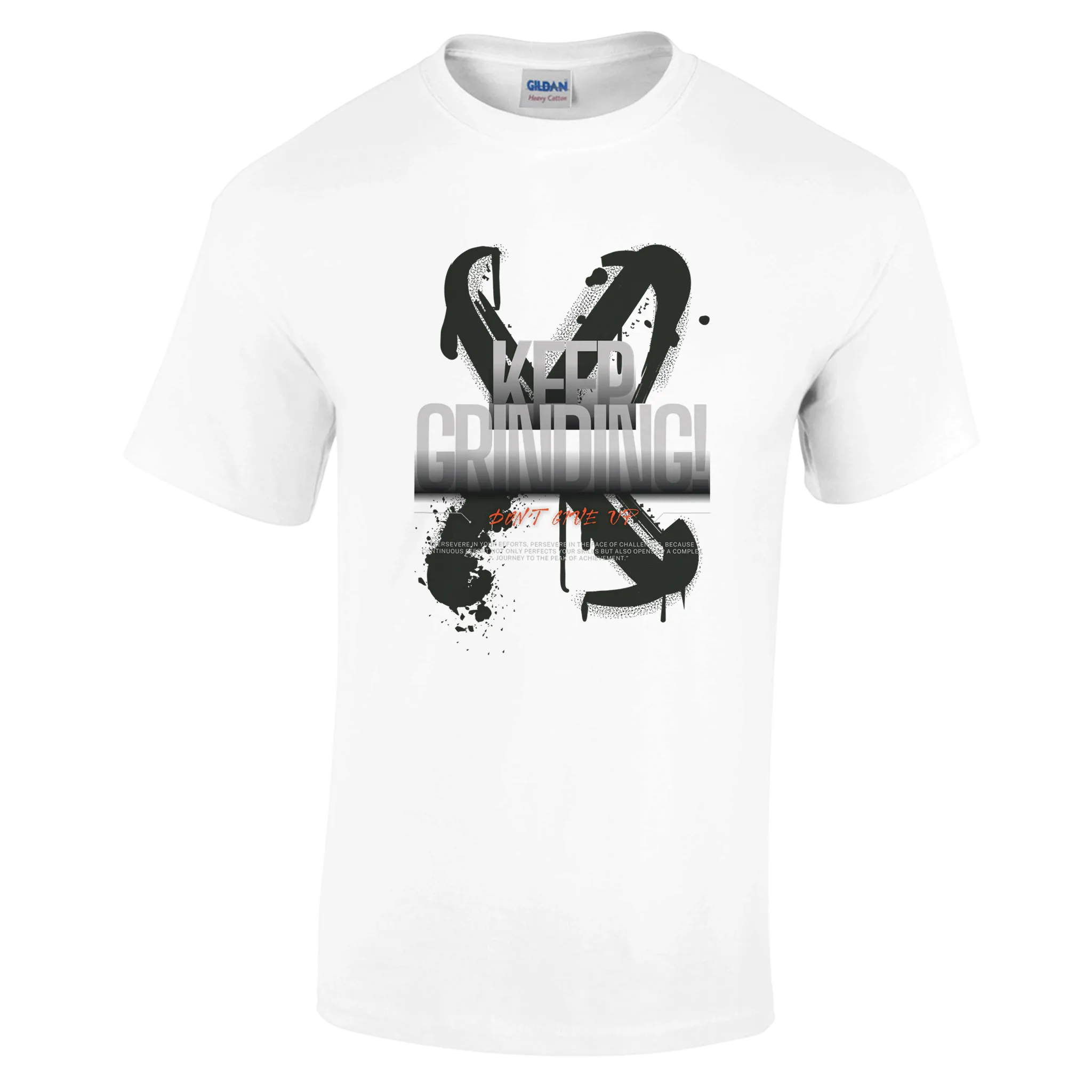 "KEEP GRINDING" Unisex Dark T-Shirt – Motivational and Inspirational Apparel