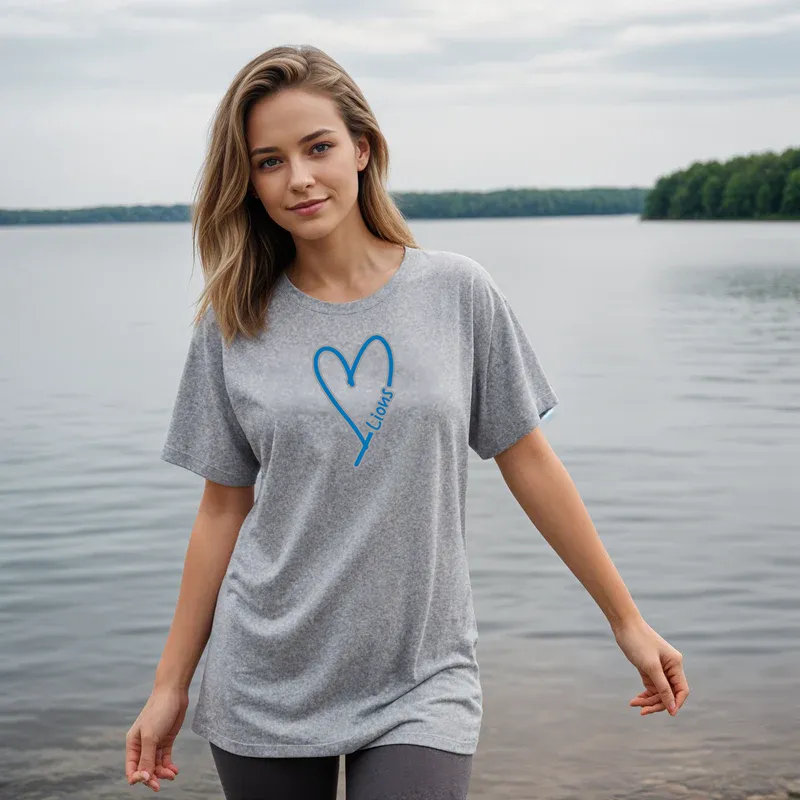 "Lion Heart" Relaxed Fit Crew Unisex T-Shirt