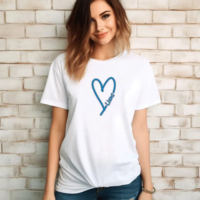 "Lion Heart" Relaxed Fit Crew Unisex T-Shirt