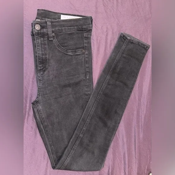 Rag &amp; Bone 10” High Rise Skinny Stretch Jeans in Inky size 28 inseam 28”