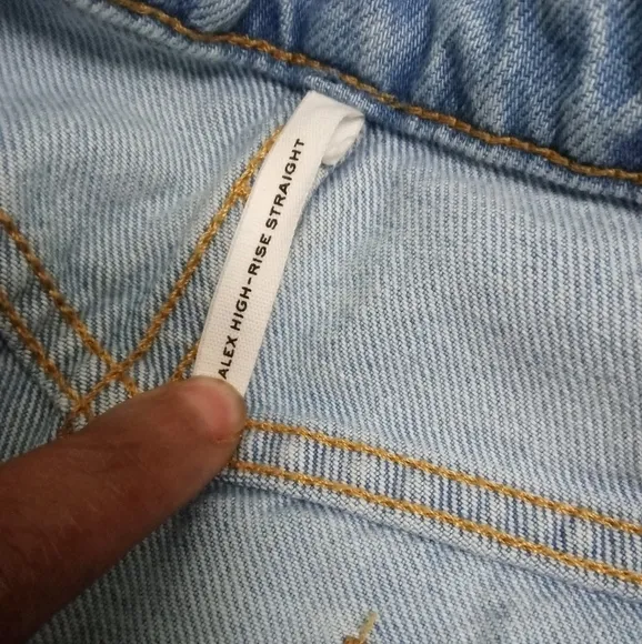 Rag &amp; bone Giftable Alex High-Rise Straight size 32 color:tulip